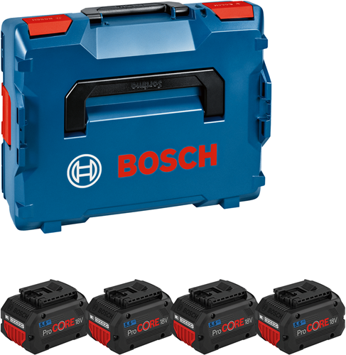 Bosch blå Bosch tilbehør batteripakke | 4 x procore18v 5.5ah | i l-boksx - 1600a02a2h