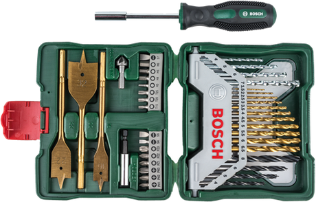 Bosch accessoires x-line 40-delige - titanium plus | boor- en schroefbitset | 40-delig - 2607017334