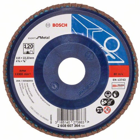 Bosch tilbehør 1 klapskive 115, ekspert til metal lige, plastik, 120 - 2608607364