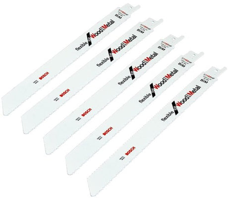 Bosch tilbehør 100x frem- og tilbagegående savklinge fleksibelt til træ og metal s1122hf - 2608656034