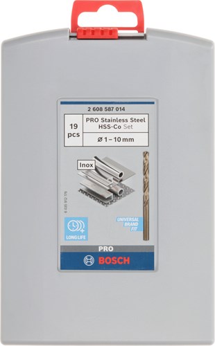 Bosch 19stk metal b.sæt pro box hss-co 135°