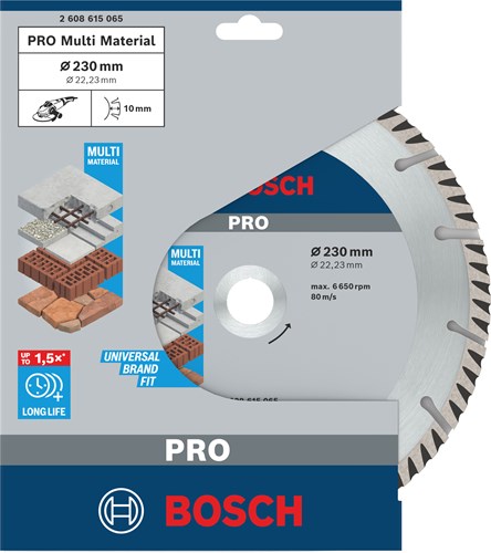 Bosch tilbehør 2 styk diamantskæreskive standard til universal 230 mm (duo pack) - 061599766y