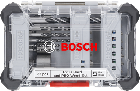 Bosch accessoires 35-delige set boor en schroefbit mixed for wood (displayvariant) - 2607017725