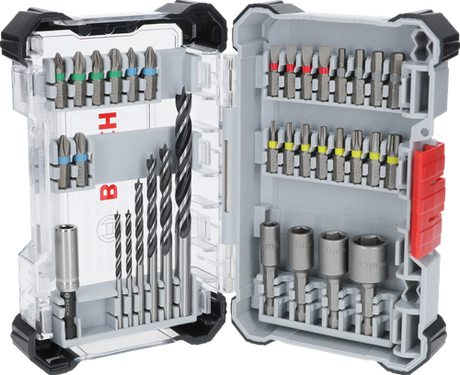 Bosch accessoires 35-delige set boor en schroefbit mixed for wood (displayvariant) - 2607017725