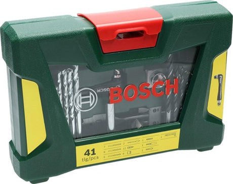 Bosch tilbehør 41-delt v-line bore- og skruetrækkerbitsæt med multifunktionel bitholder - 2607017316