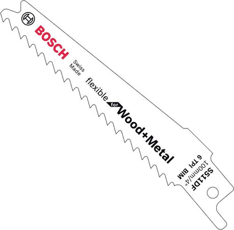 Bosch tilbehør 5x frem- og tilbagegående savklinge fleksibelt til træ og metal s511df - 2608657723
