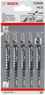 Bosch tilbehør 5x hastighed til træstiksavklinge t244d - 2608630058