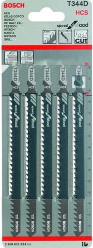 Bosch tilbehør 5x hastighed til træstiksavklinge t344d - 2608633a34