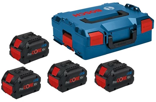 Bosch blå Bosch tilbehør batteripakke | 4 x procore18v 5.5ah | i l-boksx - 1600a02a2h