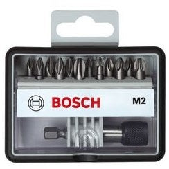 Bosch tilbehør bitsæt | ekstra hård m2 | robustline | 13 dele | 2607002564 - 2607002564
