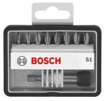 Bosch tilbehør bitsæt | ekstra hård s1 | robustline | 9-delt | 2607002560 - 2607002560