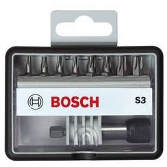 Bosch tilbehør bitsæt | ekstra hård s3 | robustline | 9-delt | 2607002562 - 2607002562