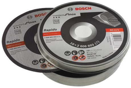 Bosch tilbehør bosch skæreskiver metal rustfrit stål 115mm x 1mm | pr. 10 - 2608603254