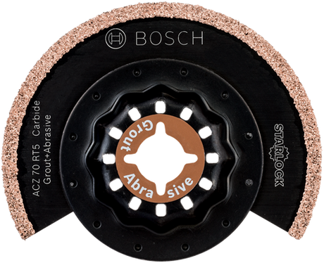 Bosch accessoires bosch starlock multitoolaccessoire - acz 70 rt5 carbide riff segmentzaagblad