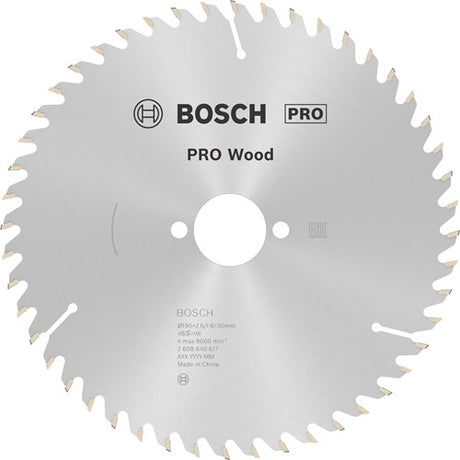 Bosch accessoires cirkelzaagblad optiline wood 190x30x2,6 mm, 48 1st - 2608640617