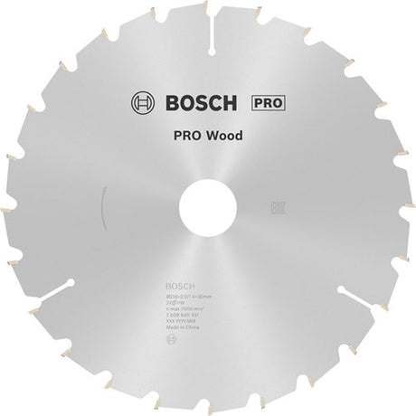 Bosch tilbehør rundsavsklinge optiline træ | 216 x 30 x 2,0 mm | 24t | 1 stk - 2608640431