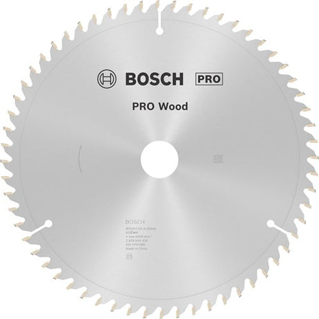 Bosch accessoires bosch pro wood cirkelzaagblad, 254 x 2 x 30 mm