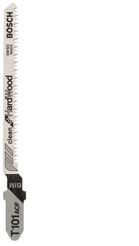 Bosch tilbehør stiksavklinge t 101 aof clean til hårdt træ 5 stk - 2608634233