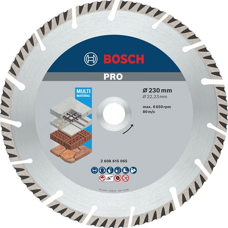 Bosch tilbehør diamantskæreskive standard til universal 230 mm - 2608615065