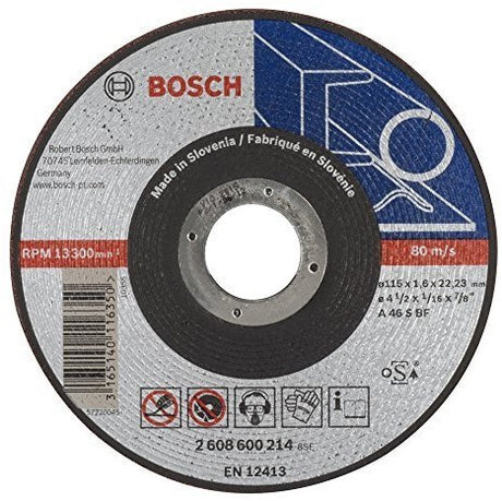 Bosch tilbehør skæreskiver | metal | 115x1,6 | 2608600214 - 2608600214
