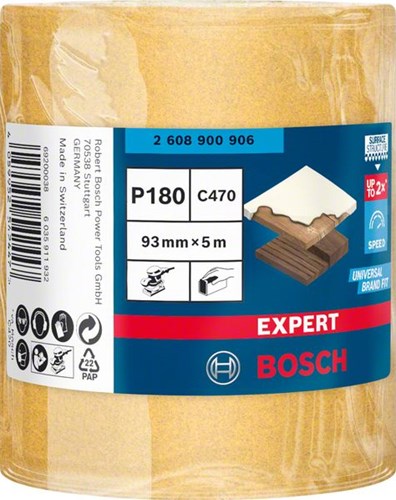 Bosch accessoires bosch expert c470 schuurpapierrol voor handschuren 93 mm x 5 m g ...