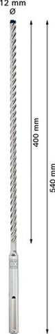 Bosch tilbehør bosch expert sds max-8x borehammer 12 x 400 x 540 mm