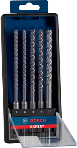 Bosch tilbehør ekspert sds plus-7x borehammer 6 6 8 8 10 mm 5-delt - 2608900198