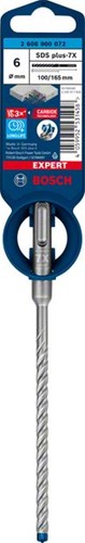 Bosch tilbehør ekspert sds plus-7x borehammer 6 x 100 x 165 mm - 1 stk. - 2608900072
