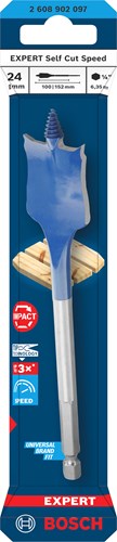 Bosch accessoires expert speedboor self cut speed | zeskantschacht | 24 x 152 mm - 2608902097
