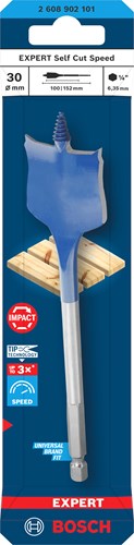Bosch accessoires expert speedboor self cut speed | zeskantschacht | 30 x 152 mm - 2608902101