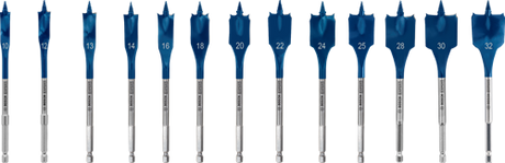 Bosch blauw bosch accessoires expert speedborenset self cut speed | 13-delig | 10, 12, 13, 14, 16, 18, 20, 22, 24, 25, 28, 30, 32 mm - 2608902112
