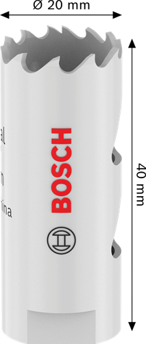 Bosch accessoires gatzaag met schroefdraad voor meerdere materialen | 20 x 40 mm - 2608594562