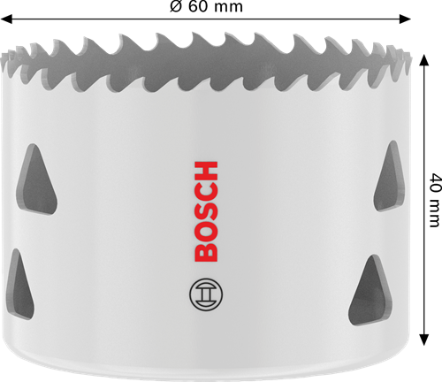 Bosch accessoires gatzaag met schroefdraad voor meerdere materialen | 60 x 40 mm - 2608594587