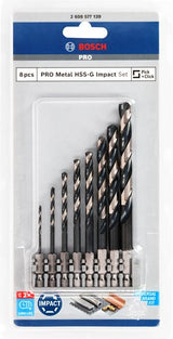Bosch tilbehør metalboresæt | effektkontrol | hss| 8-delt - 2608577139