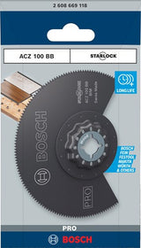 Bosch tilbehør pro acz 100 bb multiværktøj savklinge | 100 mm - 2608669118