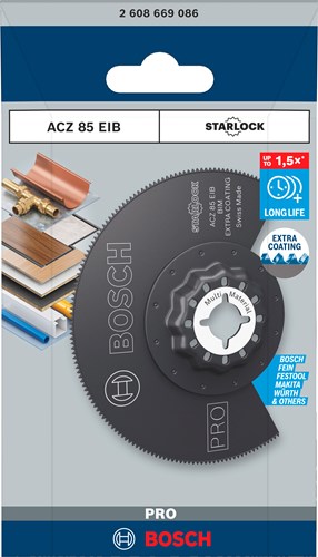 Bosch tilbehør pro acz 85 eib multiværktøj savklinge | 85 mm - 2608669086
