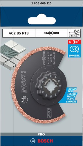 Bosch tilbehør pro acz 85 rt3 multiværktøj savklinge | 85 x 2 |5 mm - 2608669120