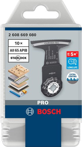 Bosch accessoires pro aii 65 apib invalzaagblad | 65 x 40 mm | 10 stuks - 2608669080