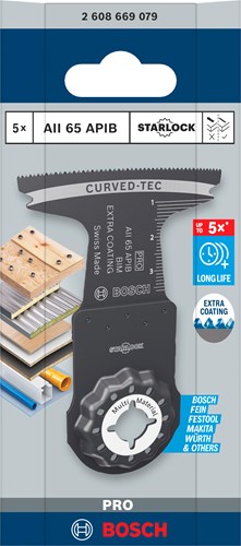 Bosch tilbehør pro aii 65 apib dyksavklinge | 65x40mm | 5 styk - 2608669079