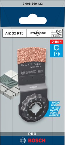 Bosch accessoires bosch pro aiz 32 rt5 - multifunctioneel zaagblad - 32mm - starlock