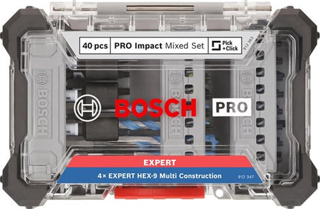 Bosch accessoires pro impact mixed set | 40-dlg. - 2608521u85