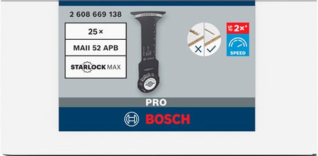 Bosch accessoires pro maii 52 apb multitool zaagblad | 52 x 75 mm - 2608669138