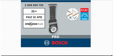 Bosch tilbehør pro paiz 32 apb dyksavklinge | 32x60mm | 1 stk - 2608669130