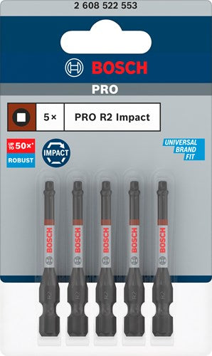 Bosch accessoires bosch pro robertson slagbit r2 55 mm 5-delig - 2608522553