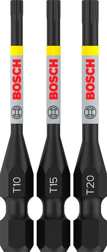 Bosch accessoires pro t impact bits | t10 | t15 | t20 | 55 mm | 3 stuks - 2608521u54
