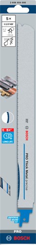 Bosch tilbehør pro tykt metal præcist s1237hbf savblad | 1 | 1 x 25 x 300 mm | 5-delt - 2608659000