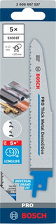 Bosch tilbehør frem- og tilbagegående savklinge s 930 cf udholdenhed til tungmetal 5 stk - 2608657527