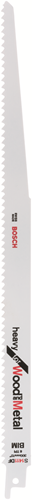 Bosch accessoires reciprozaagblad s1411df heavy wood metal | 250 mm | 100 stuks - 2608656567