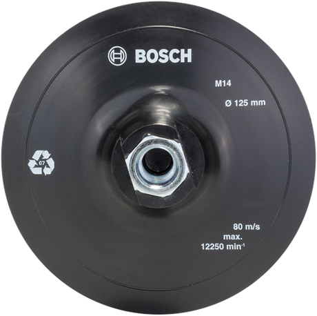 Bosch accessoires bosch schuurschijf - rubber - klithechtsysteem - 125 mm