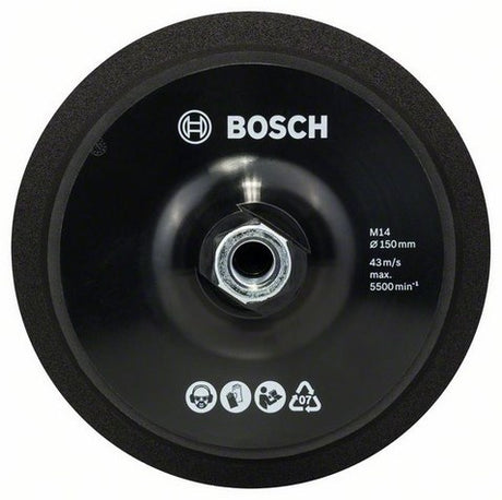 Bosch støttepude m 14 - ø 150 mm - med velcrolukning